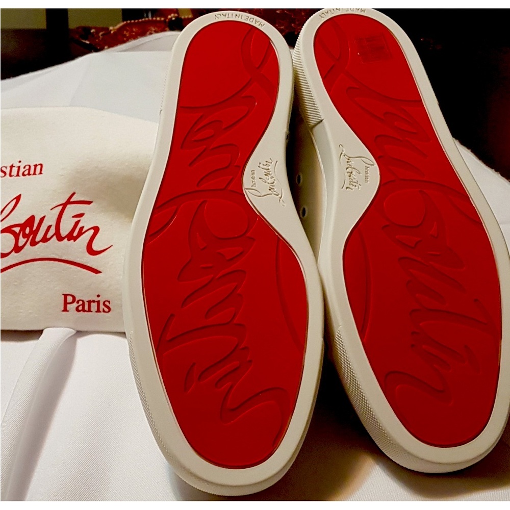 Authentic red bottom, tennis shoes, never worn.